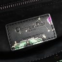 クリスチャン・ディオール Christian Dior レディディオール ピクセル ゾディアック ブラック カーフ 2WAYバッグ シルバー金具 黒 星座