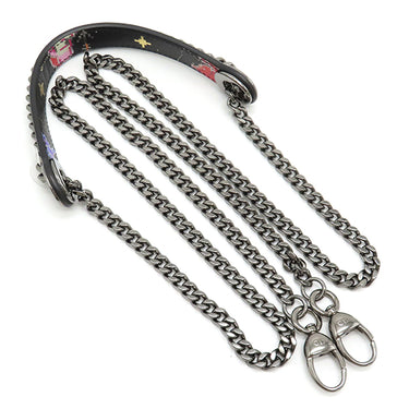 クリスチャン・ディオール Christian Dior レディディオール ピクセル ゾディアック ブラック カーフ 2WAYバッグ シルバー金具 黒 星座