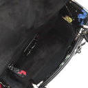 クリスチャン・ディオール Christian Dior レディディオール ピクセル ゾディアック ブラック カーフ 2WAYバッグ シルバー金具 黒 星座