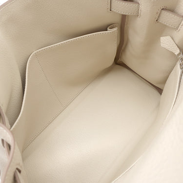 エルメス HERMES ケリー28 内縫い クレ トゴ 2WAYバッグ シルバー金具 オフホワイト ショルダー