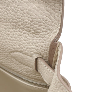 エルメス HERMES ケリー28 内縫い クレ トゴ 2WAYバッグ シルバー金具 オフホワイト ショルダー