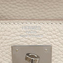 エルメス HERMES ケリー28 内縫い クレ トゴ 2WAYバッグ シルバー金具 オフホワイト ショルダー