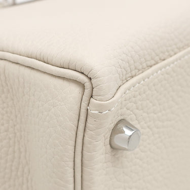 エルメス HERMES ケリー28 内縫い クレ トゴ 2WAYバッグ シルバー金具 オフホワイト ショルダー