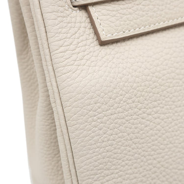 エルメス HERMES ケリー28 内縫い クレ トゴ 2WAYバッグ シルバー金具 オフホワイト ショルダー