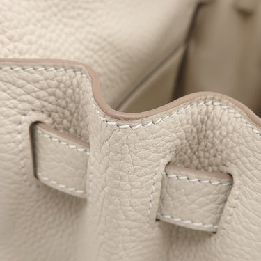 エルメス HERMES ケリー28 内縫い クレ トゴ 2WAYバッグ シルバー金具 オフホワイト ショルダー