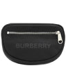 バーバリー BURBERRY スモール ロゴプリント キャノン バムバッグ ブラック ナイロン ボディバッグ シルバー金具 黒