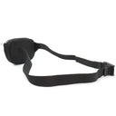 バーバリー BURBERRY スモール ロゴプリント キャノン バムバッグ ブラック ナイロン ボディバッグ シルバー金具 黒