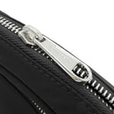 バーバリー BURBERRY スモール ロゴプリント キャノン バムバッグ ブラック ナイロン ボディバッグ シルバー金具 黒