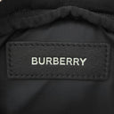 バーバリー BURBERRY スモール ロゴプリント キャノン バムバッグ ブラック ナイロン ボディバッグ シルバー金具 黒