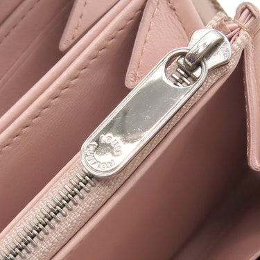 ルイヴィトン LOUIS VUITTON ジッピー ウォレット M80490 ピンク×ホワイト モノグラムマヒナ 長財布 シルバー金具 グラデーション ラウンドファスナー