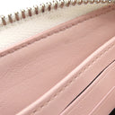 ルイヴィトン LOUIS VUITTON ジッピー ウォレット M80490 ピンク×ホワイト モノグラムマヒナ 長財布 シルバー金具 グラデーション ラウンドファスナー