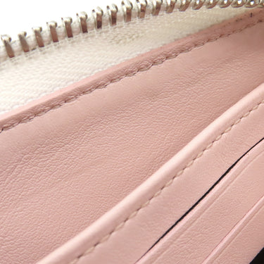 ルイヴィトン LOUIS VUITTON ジッピー ウォレット M80490 ピンク×ホワイト モノグラムマヒナ 長財布 シルバー金具 グラデーション ラウンドファスナー