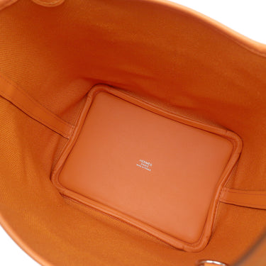 エルメス HERMES ピコタンロック カーゴPM オレンジ ヴォースイフト トワルゴエラン ハンドバッグ シルバー金具 新品 未使用 トワルＨ