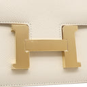 エルメス HERMES コンスタンス 24 ミロワール クレ ヴォーエプソン ショルダーバッグ ゴールド金具 新品 未使用 オフホワイト