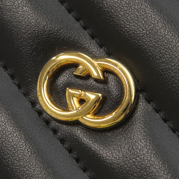 GUCCI○グッチ ショルダーバッグ インターロッキング レザー