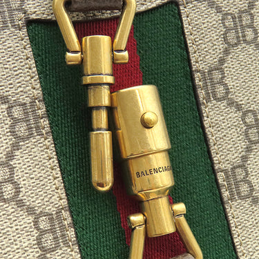 グッチ GUCCI ザ ハッカー プロジェクト ジャッキー 1961 636706 ベージュ PVC レザー 2WAYバッグ ヴィンテージ金具 バレンシアガ ショルダー 肩掛け