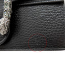 グッチ GUCCI ディオニュソス ミニバッグ 476432 ブラック メタル ストラクチャードレザー ショルダーバッグ シルバー金具 黒 タイガーヘッド スパー クロージャー