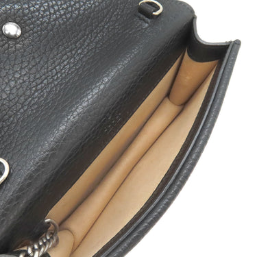 グッチ GUCCI ディオニュソス ミニバッグ 476432 ブラック メタル ストラクチャードレザー ショルダーバッグ シルバー金具 黒 タイガーヘッド スパー クロージャー