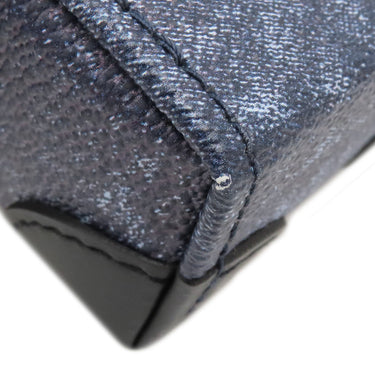 ルイヴィトン LOUIS VUITTON トランクスリングバッグ N50061 ダミエソルト PVCコーティングキャンバス ショルダーバッグ シルバー金具 青 黒