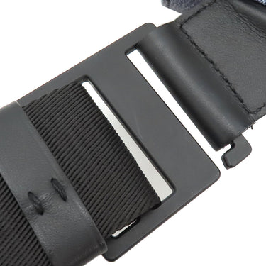 ルイヴィトン LOUIS VUITTON トランクスリングバッグ N50061 ダミエソルト PVCコーティングキャンバス ショルダーバッグ シルバー金具 青 黒