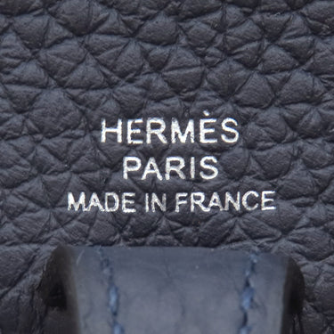 エルメス HERMES エヴリンTPM ブルーニュイ トリヨンクレマンス ショルダーバッグ シルバー金具 紺