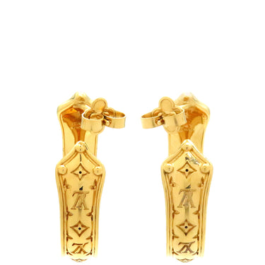 ルイヴィトン LOUIS VUITTON ブックル ドレイユ フープ ナノグラム スウィート ドリーム PM M69654 ゴールド GP ピアス