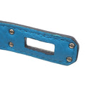 エルメス HERMES バーキン25 ブルーザンジバル トゴ ハンドバッグ シルバー金具 青