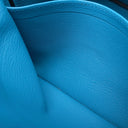 エルメス HERMES バーキン25 ブルーザンジバル トゴ ハンドバッグ シルバー金具 青