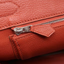 エルメス HERMES バーキン30 カザック トゥルティエールグレー×ムタード×サンギーヌ トリヨンクレマンス スイフト ハンドバッグ マットシルバー金具