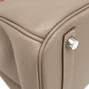 エルメス HERMES バーキン30 カザック トゥルティエールグレー×ムタード×サンギーヌ トリヨンクレマンス スイフト ハンドバッグ マットシルバー金具