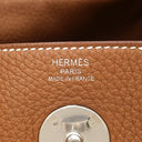 エルメス HERMES リンディ26 ゴールド トリヨンクレマンス 2WAYバッグ シルバー金具 茶