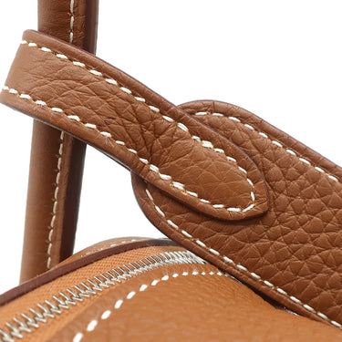 エルメス HERMES リンディ26 ゴールド トリヨンクレマンス 2WAYバッグ シルバー金具 茶