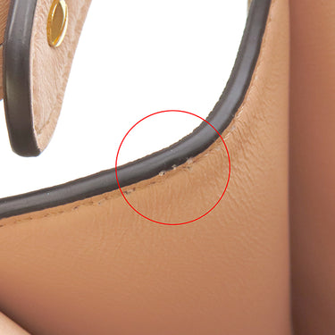 フェンディ FENDI ピーカブー アイシーユー ミディアム 8BN321 ベージュ レザー 2WAYバッグ ゴールド金具 セレリア バイカラー ピンク