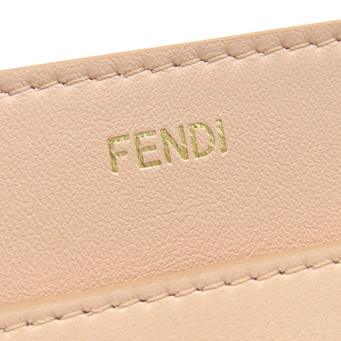 フェンディ FENDI ピーカブー アイシーユー ミディアム 8BN321 ベージュ レザー 2WAYバッグ ゴールド金具 セレリア バイカラー ピンク