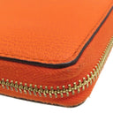 グッチ GUCCI ロゴ ジップアラウンド ウォレット 658691 オレンジ レザー 長財布 ゴールド金具 ラウンドファスナー