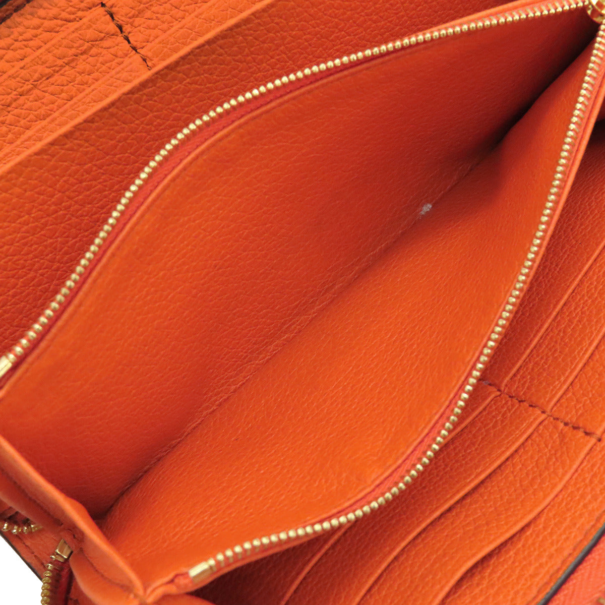 グッチ GUCCI ロゴ ジップアラウンド ウォレット 658691 オレンジ