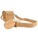 ルイヴィトン LOUIS VUITTON ニューウェーブ ミュルティ ポシェット M58941 アリゾナベージュ カーフスキン ショルダーバッグ ゴールド金具 LVロゴ