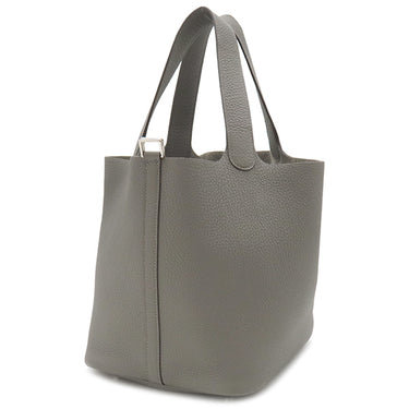 エルメス HERMES ピコタンロックMM グリメイヤー トリヨンクレマンス ハンドバッグ シルバー金具