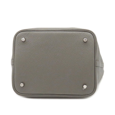 エルメス HERMES ピコタンロックMM グリメイヤー トリヨンクレマンス ハンドバッグ シルバー金具