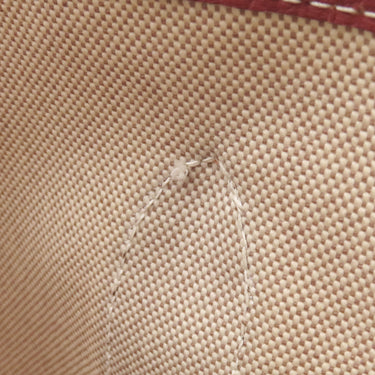 エルメス HERMES ガーデンパーティーPM ルージュデュセス×エクリュ トワルアッシュ ネゴンダ トートバッグ シルバー金具 赤 トワルH