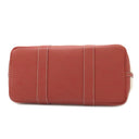 エルメス HERMES ガーデンパーティーPM ルージュデュセス×エクリュ トワルアッシュ ネゴンダ トートバッグ シルバー金具 赤 トワルH