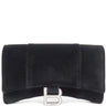 バレンシアガ BALENCIAGA アワーグラス 656050 ブラック ベルベット チェーンウォレット シルバー金具 黒 チェーンショルダー