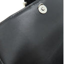 バレンシアガ BALENCIAGA アワーグラス 656050 ブラック ベルベット チェーンウォレット シルバー金具 黒 チェーンショルダー