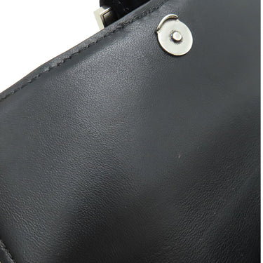 バレンシアガ BALENCIAGA アワーグラス 656050 ブラック ベルベット チェーンウォレット シルバー金具 黒 チェーンショルダー