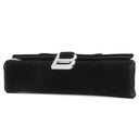 バレンシアガ BALENCIAGA アワーグラス 656050 ブラック ベルベット チェーンウォレット シルバー金具 黒 チェーンショルダー