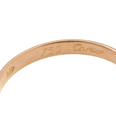 カルティエ Cartier トリニティSM ホワイトゴールドXイエローゴールドXピンクゴールド K18WG K18YG K18PG #54(JP14) リング 指輪 3連 3カラー 日付・イニシャルの刻印あり 14号