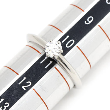 ティファニー Tiffany & Co ソリティア ダイヤリング プラチナシルバー Pt950 ダイヤモンド リング 指輪 Tiffany&Co. 一粒 1P 10.5号