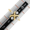 ティファニー Tiffany & Co ジャン シュランバージェ イエローゴールドXプラチナシルバー K18YG Pt950 ダイヤモンド リング 指輪 4Pダイヤ 750 5号
