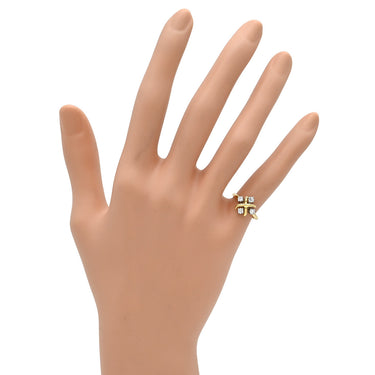 ティファニー Tiffany & Co ジャン シュランバージェ イエローゴールドXプラチナシルバー K18YG Pt950 ダイヤモンド リング 指輪 4Pダイヤ 750 5号