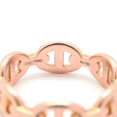 エルメス HERMES シェーヌダンクル アンシェネ PM ピンクゴールド K18PG #51(JP11) リング 指輪 750 PG 11号
